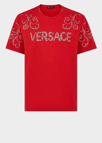 t shirt versace leone originale|Men's Designer Polos & Luxury T.